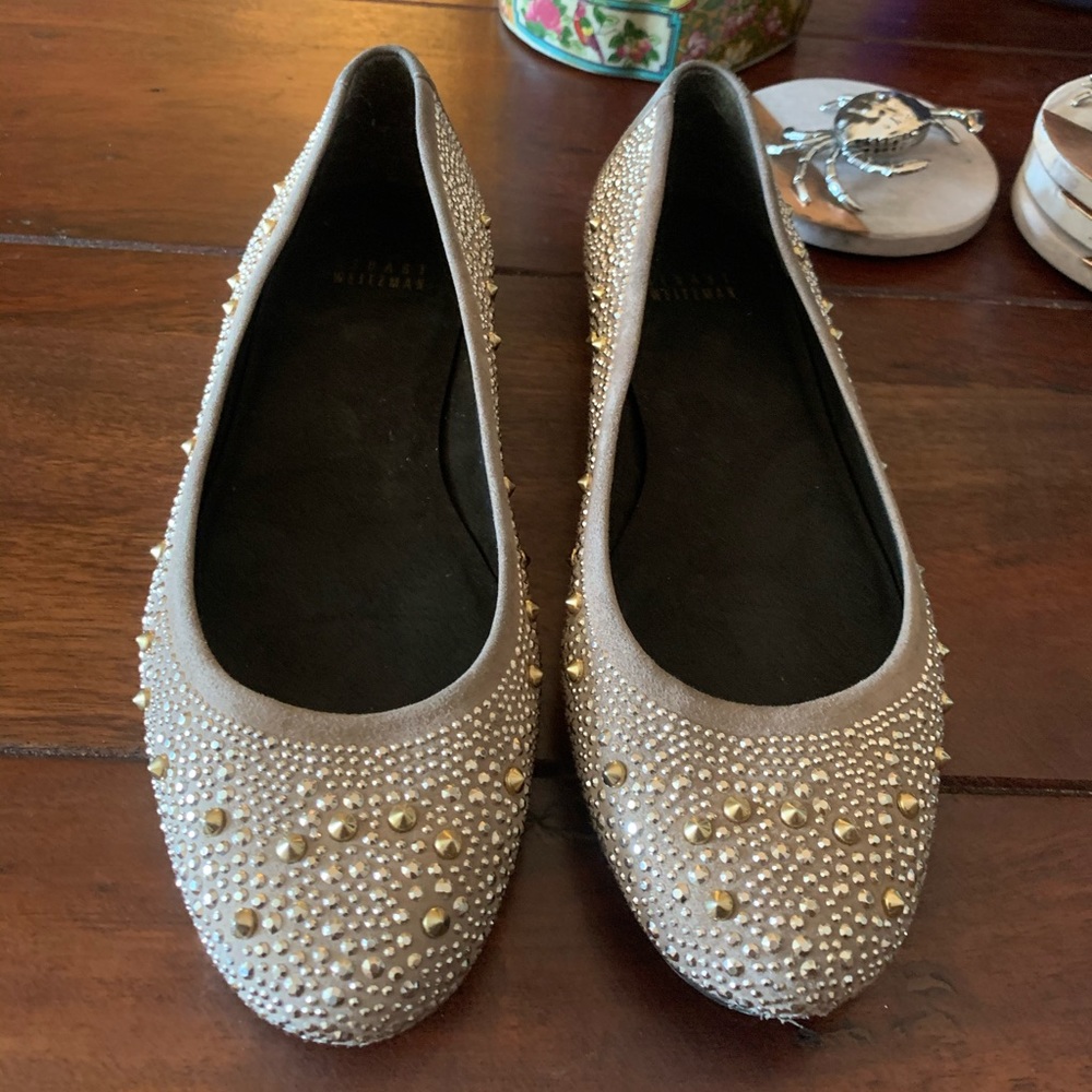 Stuart Weitzman Flats Studded